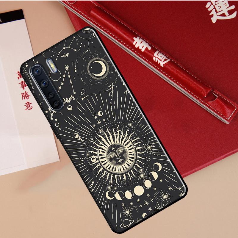 Witches Moon Witchy Mystery Totem Case For Oppo A40 A78 A54 A74 A94 A17 A57 A77 A76 A16 A96 A18 A60 A80 A38 A58 A98 A15 A5 Pro