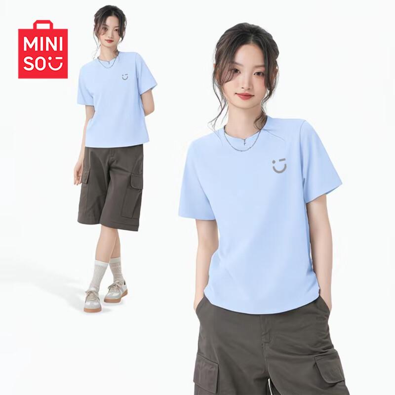 

MINISO Women s Summer Short Sleeve T-shirt L