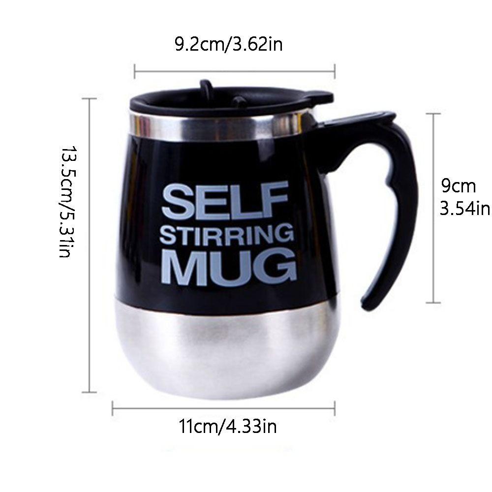 Automatic Mixing Cup Stainless Steel Coffee Blender Portable Lazy Mixer  Coffee Milk