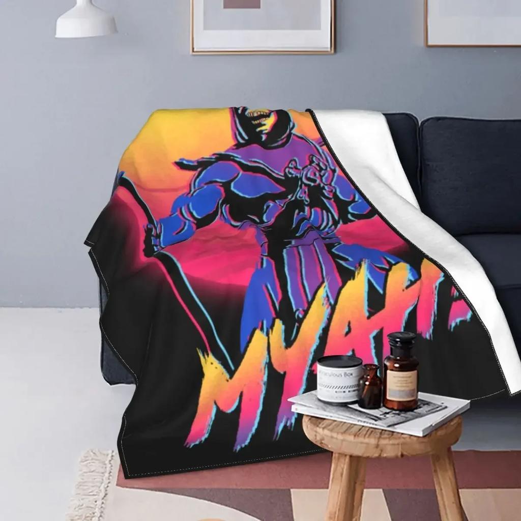 Coperte He-Man Skeletor Morbide Comode Flanella Invernale Masters Of The Universe Plaid per Divano Viaggio Camera da Letto