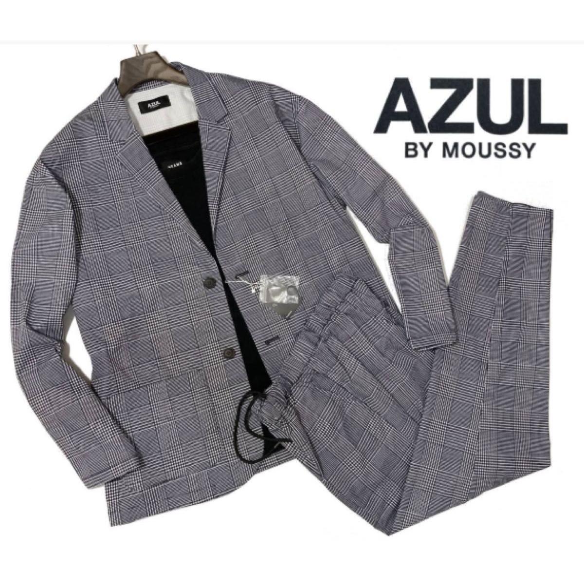 AZUL BY MOUSSY Easy Setup Top and Bottom Set Glen Plaid Pattern (S-M)