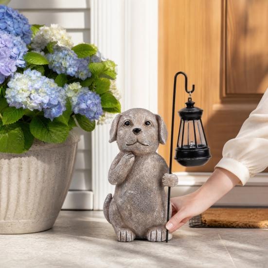 Słoneczna Dekoracja Ogrodowa Słoń z Lampkami LED Wodoodporna Statua z Podlewaniem Dekoracja Zewnętrzna
