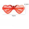 Light Up LED Glasses 5 Colors Heart Shape Glow Glasses Glow In The Dark Party Supplies Neon Party Favors for Kids Adults