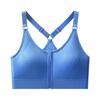 Women's Front Zip Sports Bra - Running, Yoga, Fitness Beautiful Back Design