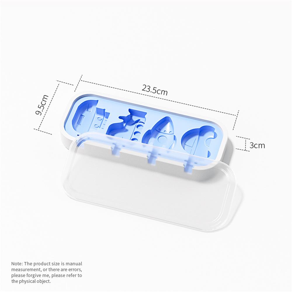 Healthy Many Ship Silicone Ice Cream Mold Easy Popsicle Mold Reusable Ice Cream Bar Pop Molds For DIY Making in Summer