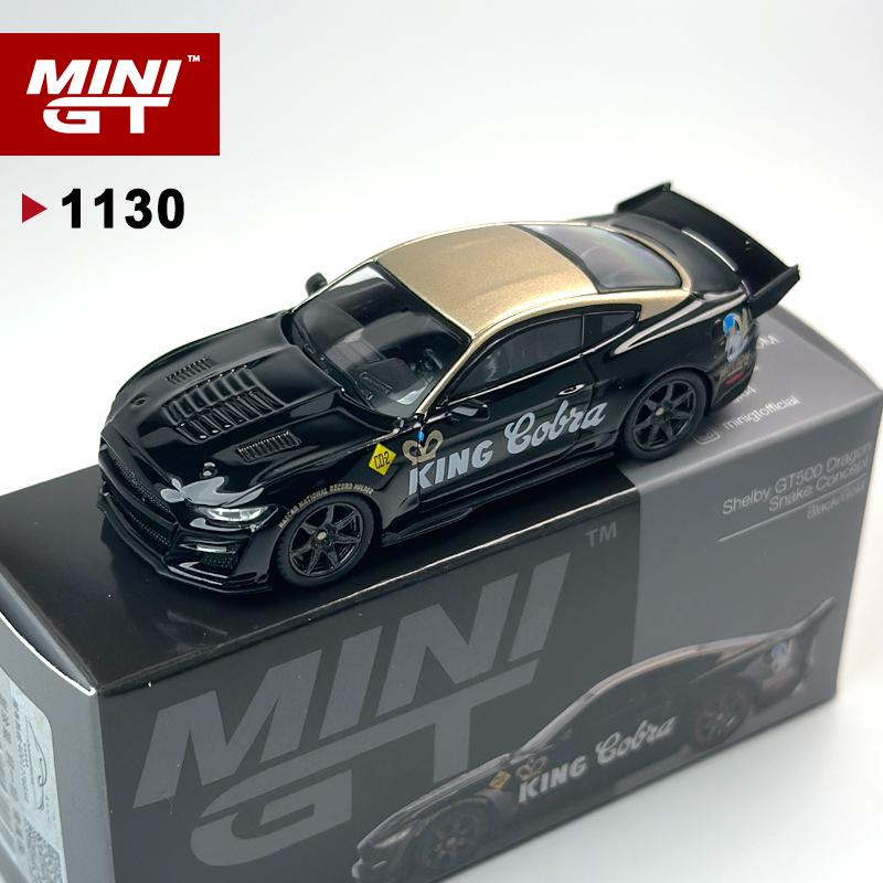 Minigt 1:64 Shelby Gt500 Dragon Snake Konzept Schwarz/Gold Mgt Legierung Automodell 1130 black