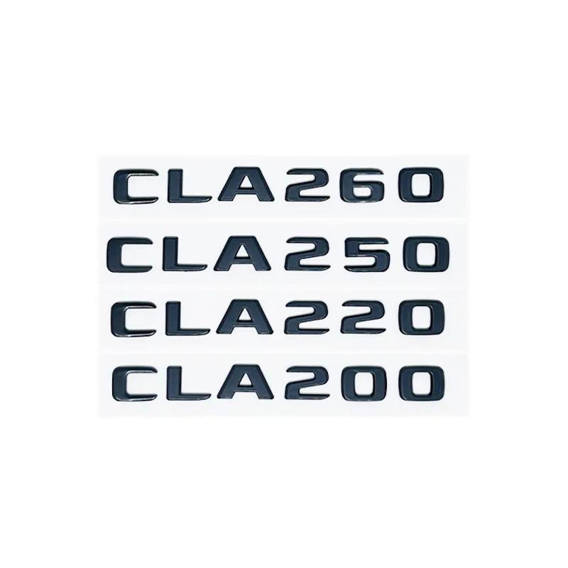 Car Trunk Letters Logo Emblem Badge Decals Sticker For Mercedes Benz CLA Class CLA35 CLA45 CLA260 CLA200 CLA180 CLA250 CLA220