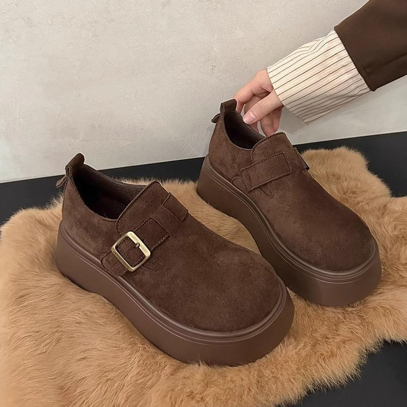 

Platform-soled Boken shoes women s 2025 autumn new one-pedal women s shoes Mori retro Boken single shoes casual loafers 40