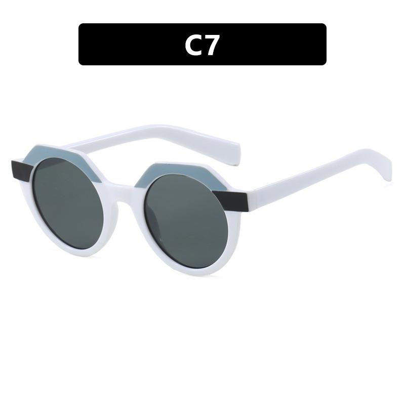 Irregular Round Sunglasses Women For Men  Vintage Sun Glasses Luxury Brand Designer Punk Multicolor Steampunk Shades Uv