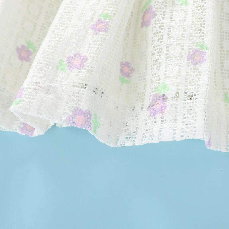 Montagut Girls' Summer Lace Vest & Pants Set
