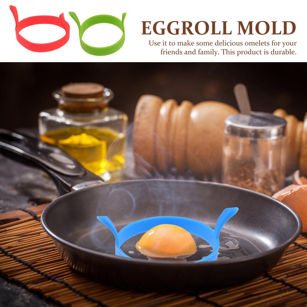 8 Pcs Kitchen Accessories for Eggs Practical Omelette Rings Household Round Molds Convenient Utensils Pancake Silicone