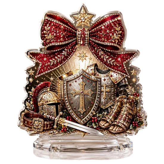 Indoor Winter Holiday Decorations Christmas Faux Diamond Painting Tabletop Ornaments, Beginner-Friendly DIY Acrylic Rhinestone Art Decor Craft