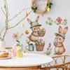 Cartoon Easter Egg Bunny Bedroom Living Room Entrance Home Background Beautification Wall Stickers