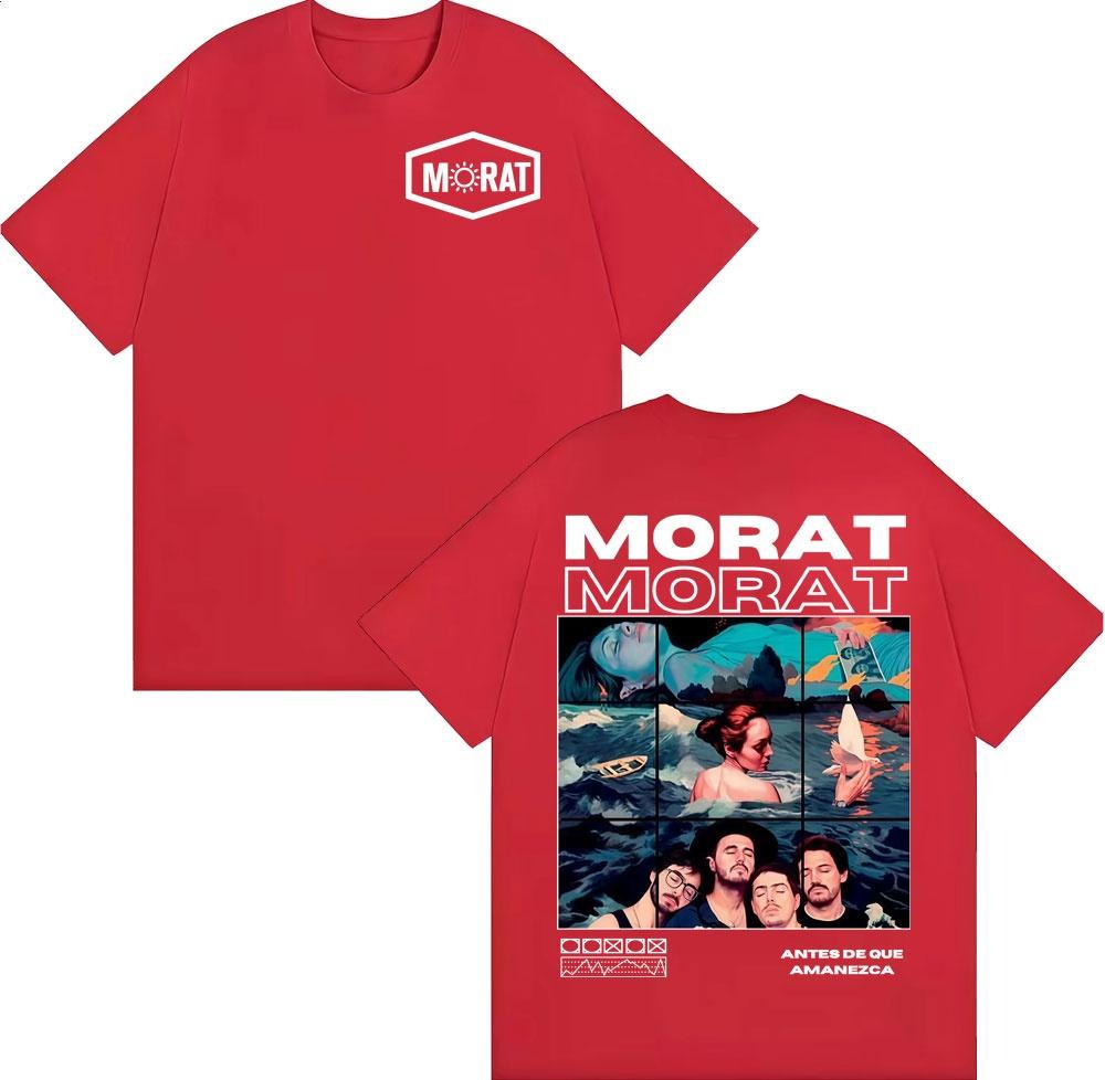 2025 Summer Band Morat Music Album Merch Mens Clothing Fashion Hip Hop Rock Style Tshirts Summer Tops EU Size Cotton Tshirt