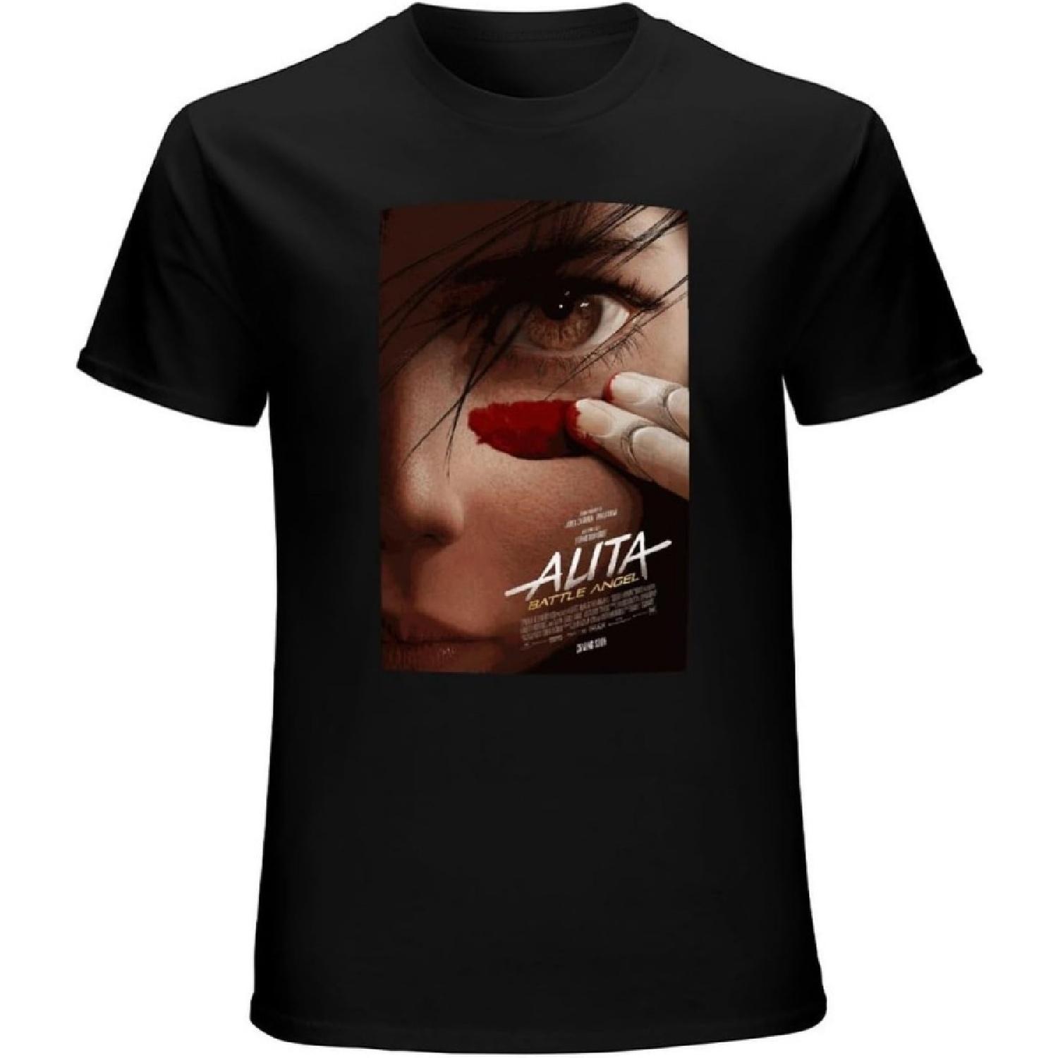 MXCAPITAL Alita Battle Angel Live Action Manga Anime Movie Black Mens T-Shirt Graphic Unisex Tee XXXXXL разноцветный