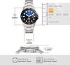 FOSSIL BLUE DIVE Date Stainless Steel Watch Three-Hand