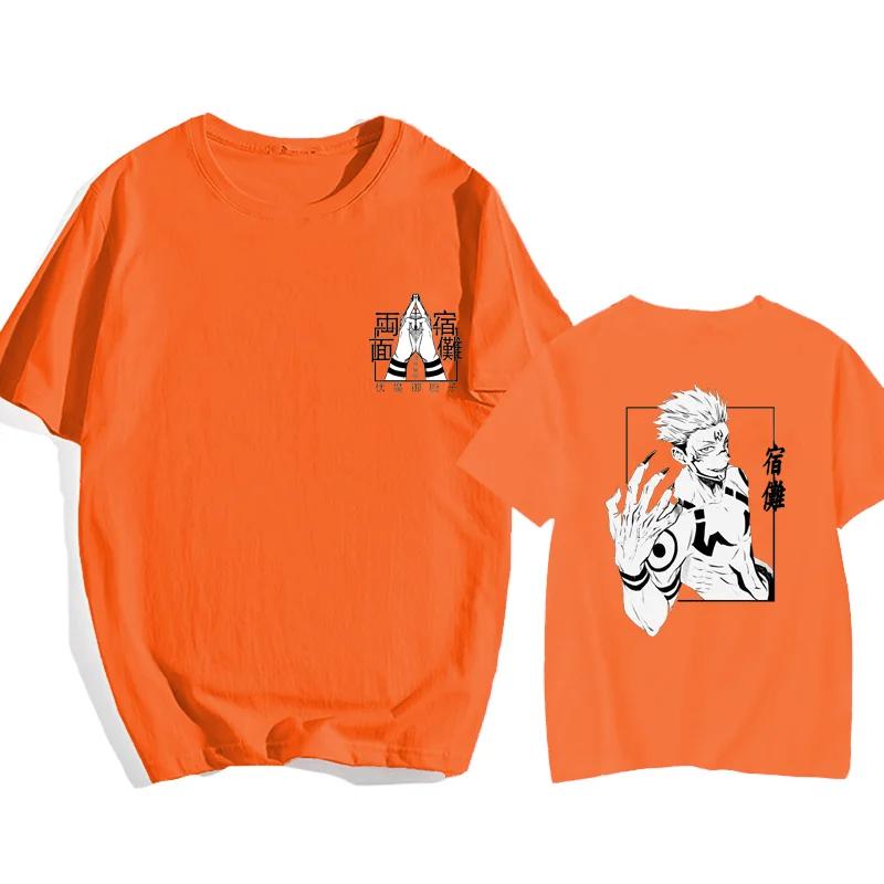 New Anime Ryomen Sukuna Field Expand T-Shirt Street Cool Ryomen Sukuna Printed T-Shirt Shirt Summer Punk Harajuku T-Shirt Top