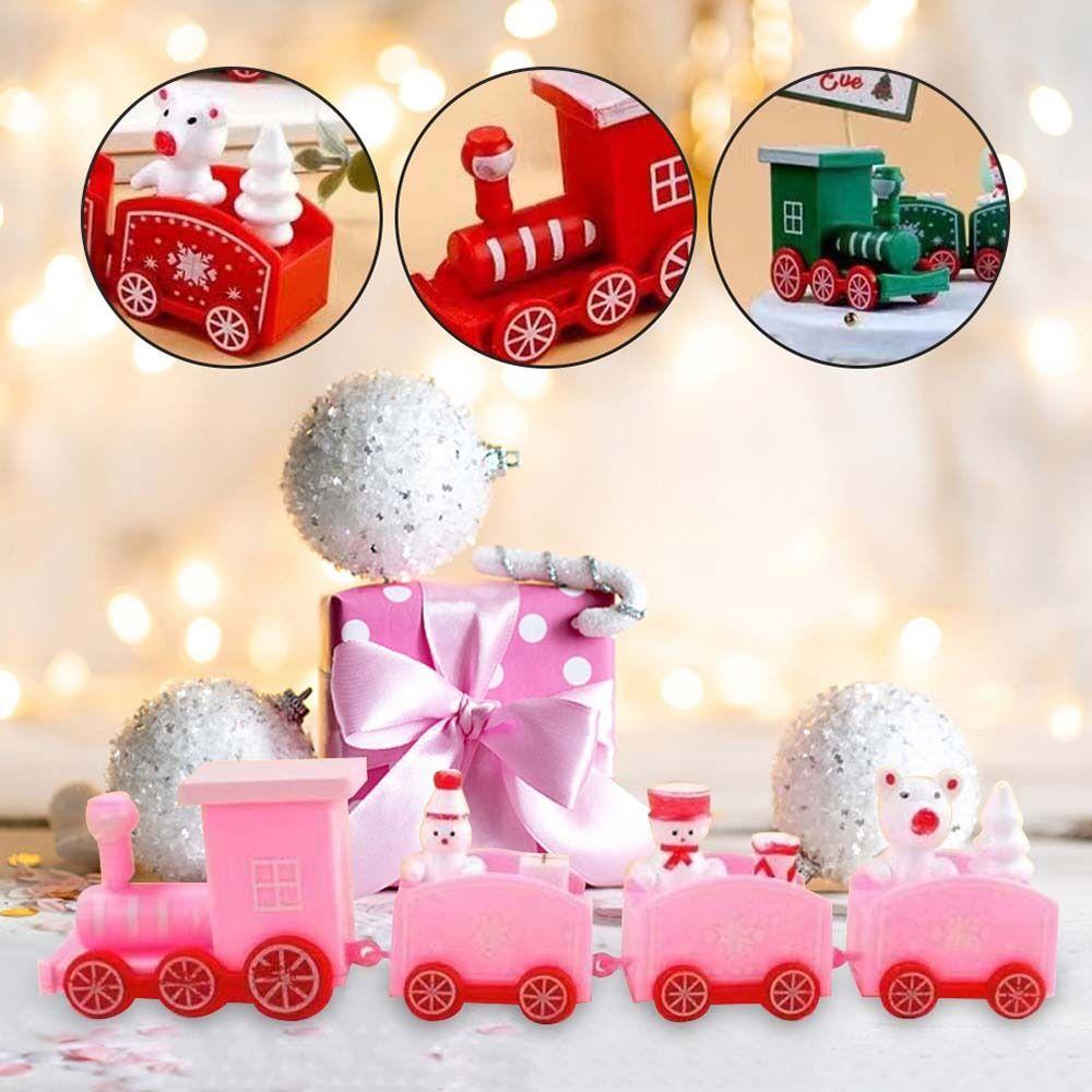 DIY Children's Toys Christmas Decoration Window Ornaments Train Christmas Ornament Home Decoration