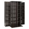 Media Storage Cabinet, 6-Tier DVD Shelf Organizer, 610 X 368 X 1270 Mm Multimedia Storage Organizer for CDs, DVDs, Books, Games, CD Shelf for Living