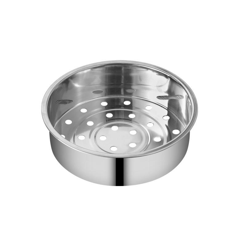 Universal 304 Stainless Steel Steamer Basket with Small and Large Holes, Non-Magnetic, Thickened for Household Rice Cookers.
