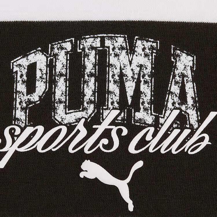 Puma Basic Round Neck Comfortable Short Sleeve T-Shirt Men Tops Black White 688931-01