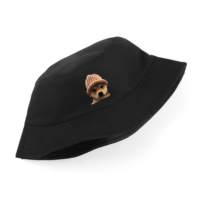 Shiba Inu printed fisherman hat for outdoor sports travel and summer vacation. Comfortable and fashionable sports style