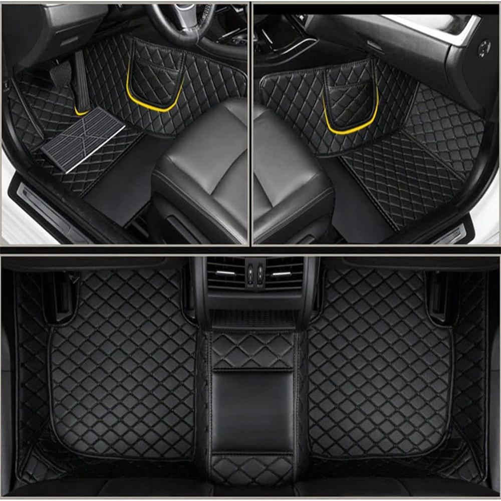 For VW CC Arteon Auto Leather Waterproof Custom Car Floor Mats Carpets Foot Coche Accessorie Floor Liner