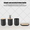 4-Piece Bathroom Accessory Set Plastic Bamboo Bathroom Supplies Set  Washroom Bathroom Counter