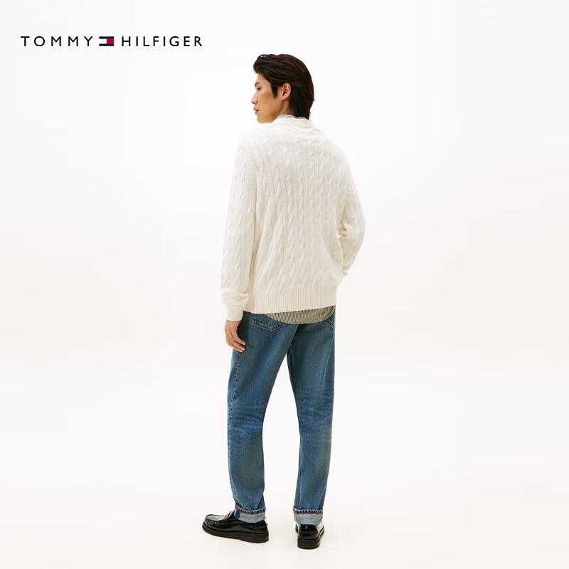 Tommy Hilfiger Unisex Cable-Knit Pure Wool Sweater