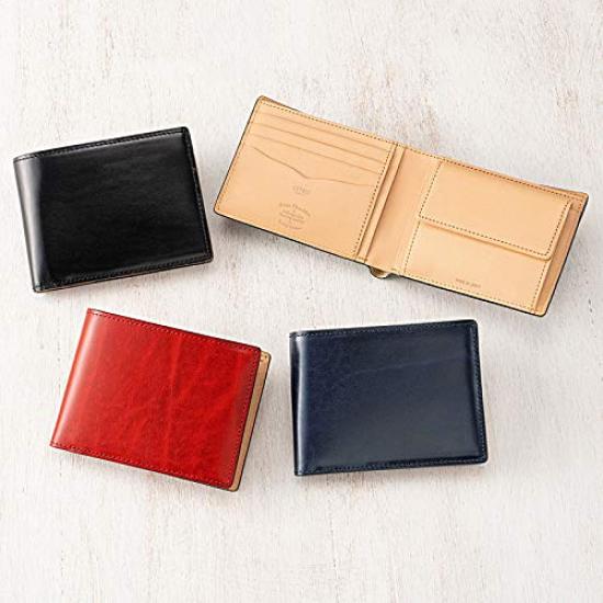 Cypris Luga Shoulder Bag & Full Vegetable Tanned Leather Bifold Wallet with Coin Purse and Bill Compartment, Tochigi Leather, Father's Day Gift,