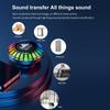 Bone Conduction Speaker Portable Small BT Speaker with Colorful LED Lights Wireless HIFI Stereo