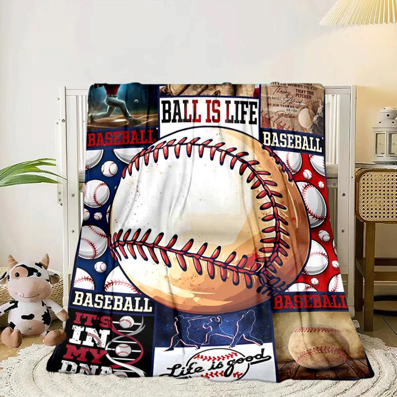 Baseball Passion And Heritage Blanket Flannel Blanket for bed, sofa, Camping, Hiking, Picnic Essentials, gift for family Fan gifts