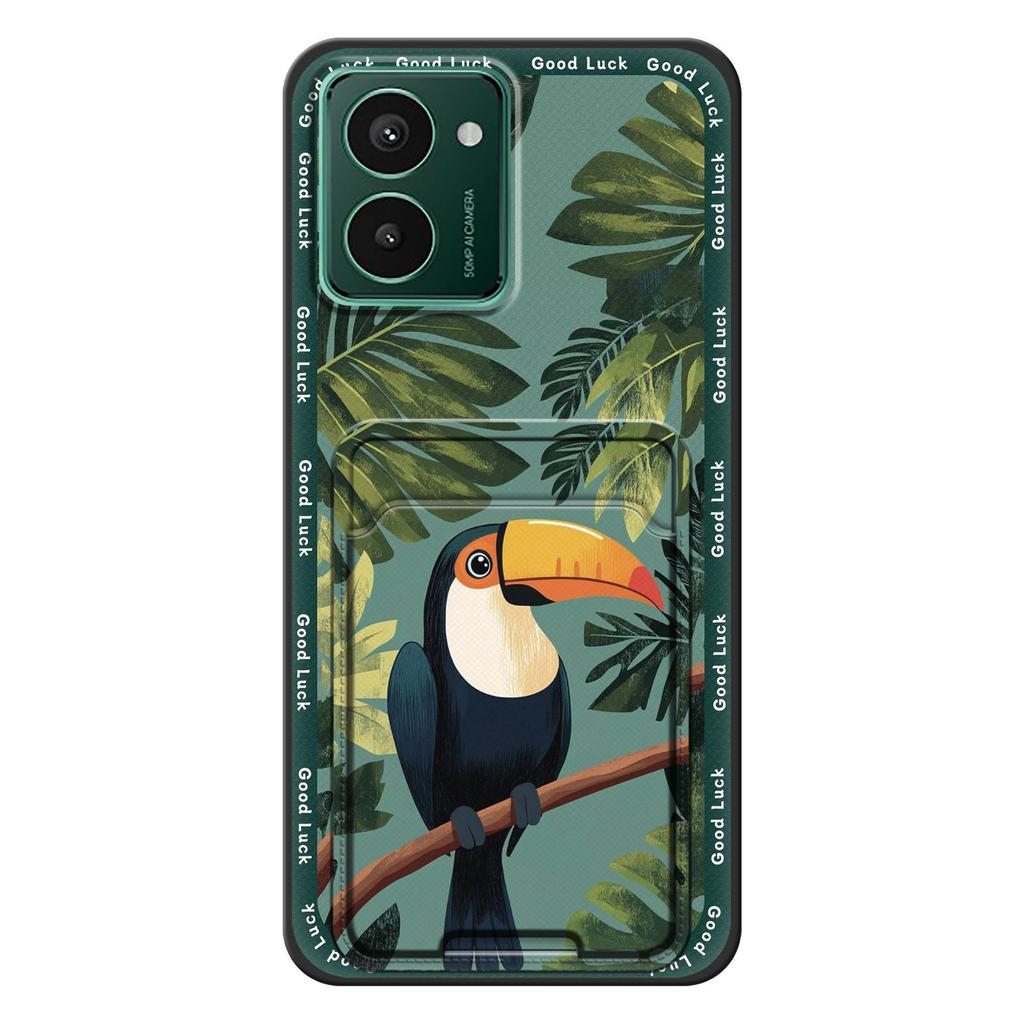 TPU Stoßfeste Handyhülle Für Nokia HMD Pulse/Pulse+/Pulse Pro Kartenfach Rückseite Modisches Design Graffiti Stoßfest