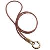 Vintage Cowhide Rope Keychain: Durable Anti-Lost Phone & ID Neck Lanyard with Spring Ring.