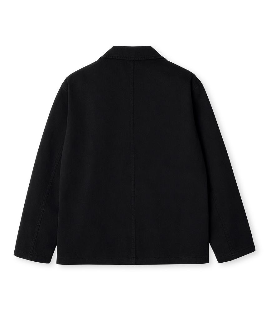 Connect Kinloch Washed Cotton Loose Fit Jacket [Black]