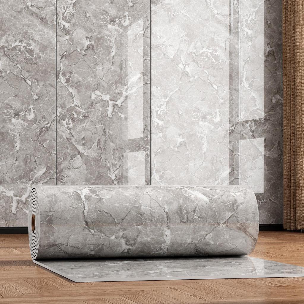 Waterproof Self-Adhesive Faux Marble Tile Stickers for Walls In Bathrooms, Kitchens, and Living Rooms
