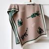 Winter Imitation Cashmere Scarf Women'S Double-Sided Cartoon Cat Shawl Warm Long Sweet And Cute Fringed Dual-Purpose Scarf