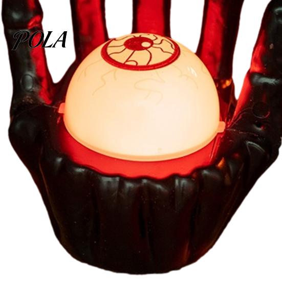 Battery Powered Halloween Light Skeleton Hand Ghost Face Pumpkin/Scary Eyeball Night Light, LED Decorative Skull Lamp for Spooky Home Decoration