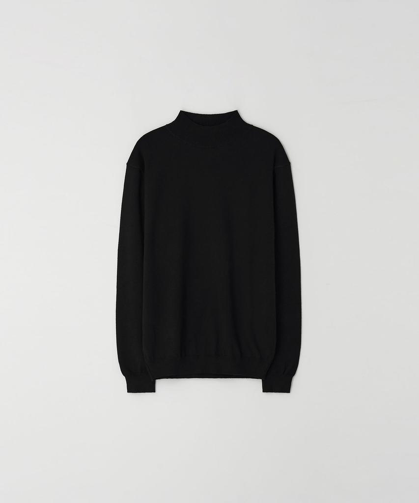 EZIO Standard Fit Basic Half-Turtleneck_Black