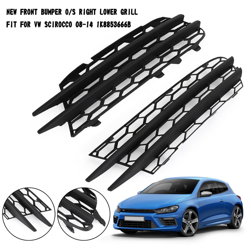 Paar Frontstoßstange Beifahrerseite Unterer Kühlergrill Passend für VW Scirocco 2008-2014 1K8853666B