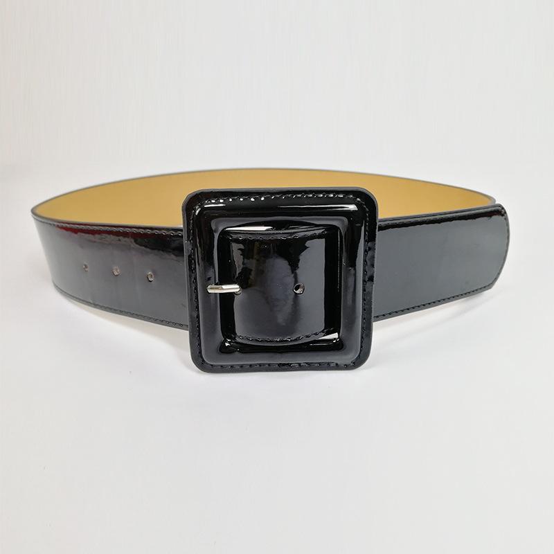 

Четыре сезона в наличии новый ремень женский кожаный модный универсальный джинсовый ремень украшение с юбкой, костюмом, свитером талии крышка 104*4.8 чёрный