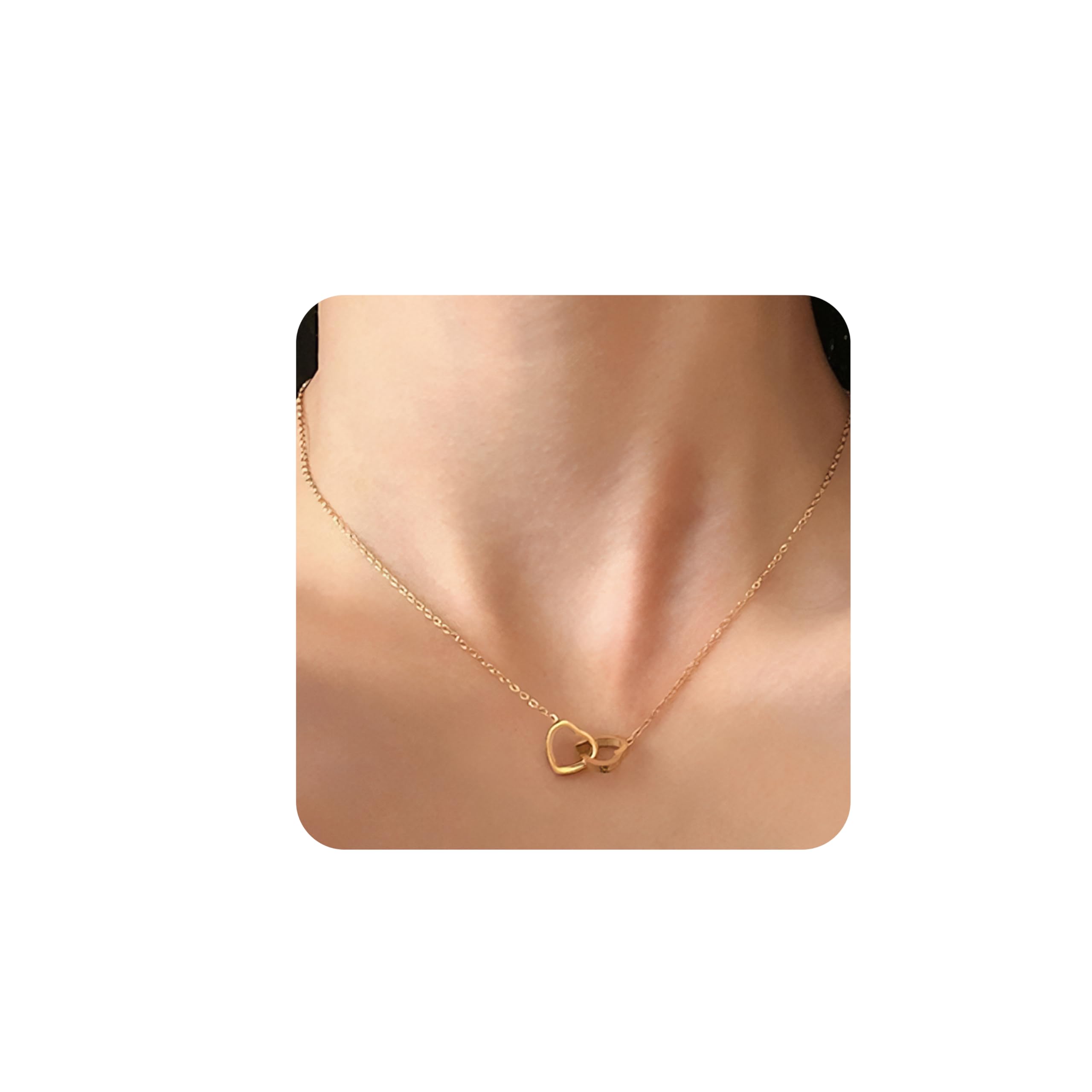 

Ожерелье-сердце из нержавеющей стали для повседневной носки, для подарка [Mesaro] Женщины, Сталь, Гипоаллергенный, Серебристый, Золотистый, Использование, Нежный, Популярный, Простой, Стильный, золотой