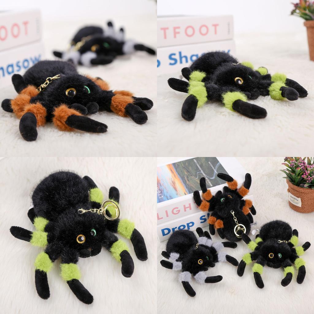 Realistic Spider Plush Doll Pendant With Short Plush Material For Birthday Gifts And Bag Charms