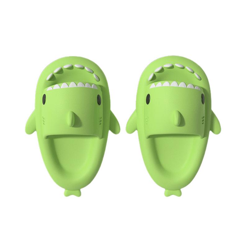 4cm Thick Sole Shark Slippers: Fun Cartoon EVA Slippers for Women, Men & Kids - Unique Stepping Sensation
