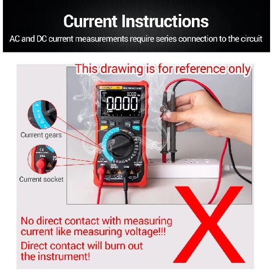 ANENG DM950 Multimeter Voltage Current Digital Tester High Precision hFE Transistor Capacitance Detected For Electrician Tools