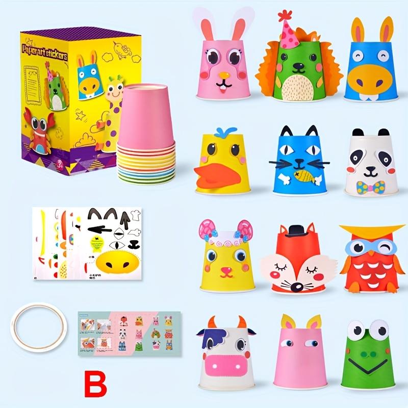 1Set Children's Animal Handicraft DIY Set Puzzle Handicraft Decoration Enhancement Hands on Ability Small Gift