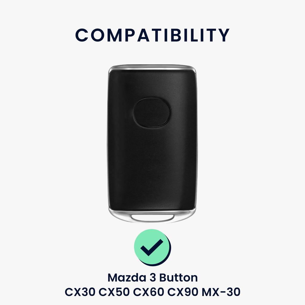 kwmobile 3 Button Key Case for Mazda CX30 CX50 CX60 CX90 MX-30 - Key