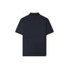 Fila Solid Color Casual Loose Short Sleeve Polo Shirt Men Tops Legendary-Blue F51M321104F-NV