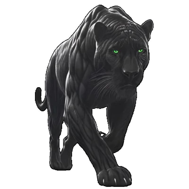 Versized T Shirt Black Panther Graphic Print Men Streetwear Casual Top Urban Fashion Statement Piece