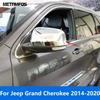 For Jeep Grand Cherokee 2014-  Chrome Rear View Side View Mirror Cover Trim Protector Exterior Accessories Car Styling